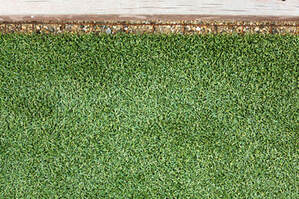 completed artificial grass installation